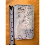 Disney  Store Pale Blue Wallet Mulan & Cherry Blossom Art Zip Closure no strap Photo 6