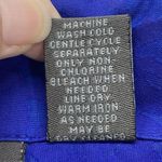 Chico's Additions by  Shirt Top Womens 2 US‎ L Blue Textured Floral Button Down Photo 5