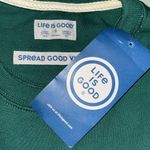 Life is Good NWT Sz S Green - Beach Adirondack Cardinal Christmas Sweatshirt Top Photo 3