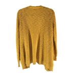 Mossimo Womens Cardigan Sweater Open Front Pockets Textured Yellow XL Photo 1