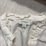 Evereve  Cream Ruffled Buttoned Blouse Photo 1