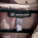 Inc international  concepts Woman’s Green Camouflage Trench coat / blazer size large Photo 2