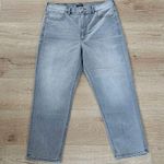 EXPRESS Mom Jean Super High Rise in gray Photo 1