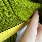 New York & Company Sweater Dress Vintage Y2K 2000s Glam Indie Sleaze Green Small Photo 4