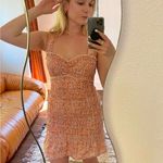 ZARA  shirred printed elasticized mini bodycon dress Photo 3