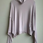 Free People Alameda Pullover Soft Knit Thermal Dolman Purple Pink Size Medium Photo 2