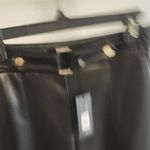 Elie Tahari  Noir Faux Leather Belted Pants Size 6 Photo 2