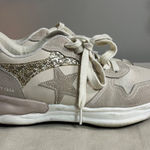 Vintage Havana Glitter Star Sneakers Beige & White Womens Size 8.5 Chic Comfy Sh Photo 0