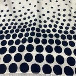 Last Tango White and Navy Blue Polka Dot Chiffon Blouse Top; Medium Women’s Photo 10