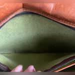 Vintage Satchel and Fable Rust Brown Leather Messenger Cross Photo 6