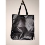 Victoria's Secret NWT Limited Edition black faux leather fringe tote bag Photo 3