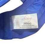 Whimsy + Row Whimsy Blue Floral‎ Lace Underwire Adjustable Strap Full Coverage Bra 36DDD Photo 4