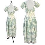Free People  Ethereal Dainty Lace Honeysuckle Floral Printed Midi Dress Large NWT Photo 7