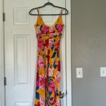 Ronny Kobo Revolve Anika Midi Floral Dress Pineapple Yellow Size XS Photo 5