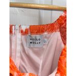 Hello Molly  Orange Puff Sleeve Mini Dress Size 2 Luxe Flattering Formal Classy Photo 4