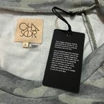 Chaser SMALL Camouflage Crewneck Elastic Scrunch Long Sleeve Pullover Tee Top Photo 6