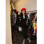 Dressed in Lala Child of the Universe Oversized Cardigan Size L/XL Black Photo 5