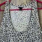 Ann Taylor Size Medium Black & Tan Animal Print Tank Top w/Clear Sequins Photo 2