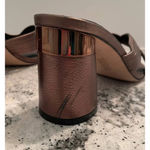 Paige Jone Bronze High Heel Slide Sandals Size 7.5 Photo 5