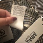 MM6 MAISON MARGIELA Plaid‎ Wide Leg Cropped Wool Trouser NWT Sz46 (US10) Black Size 10 Photo 5