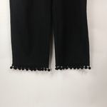 J. Crew 8 32 Black Linen Cotton Crop Pants Photo 2