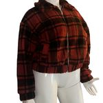 No Boundaries Plaid Teddy Fleece Jacket Photo 3