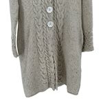 IrelandsEye Wool Cashmere Cream Multi Cardigan Button Sweater sz Large Ireland Photo 4