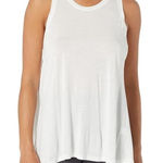 Sweaty Betty Tank Top Women Small White Crew Neck Cotton Tencel Easy Peazy Top Photo 0