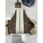 J SLIDES faux fur lined rubber sole high top zipper side‎ slip on shoes Size 8 Photo 3