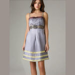 Twelve Dress Woman's Small‎ Silk Beaded Gray Party Steampunk Gothic Formal Photo 1