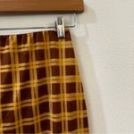 With Jean  Miles Plaid Mini Skirt In Cher Yellow Size XS Photo 7