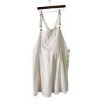 Agnes Orinda Overalls Dress Sleeveless Casual White Denim Skirt 4X Photo 5