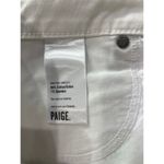 Paige  Denim White Raw Hem Cut Off Shorts Sz 29 Photo 6