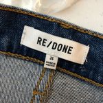 RE/DONE Womens Jeans 90s High Rise Ankle Crop Regal Dark Crystal Button Fly 26 Photo 3