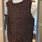 Josephine Chaus 𝅺JOSEPHINE‎ Chaus V Neck Metallic Sleeveless Sweater Size Medium Photo 1