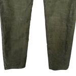 American Eagle  Olive Green Corduroy Stretch Skinny Pants 90s Straight 0 Regular Photo 12