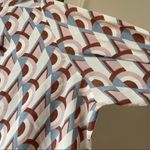 70s dagger collar groovy shirt Blue Size L Photo 2