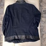 Lucky Brand  black jacket‎ with leather trim. Photo 5