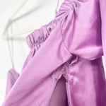 Cinq à Sept Cinq a Sept Womens Lilac Silk Blend One Shoulder Ruched Nikita Cocktail Dress 4 Photo 10