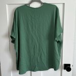 Summer10 Women's S Boxy Oversized Pocket Tee Sage Green Dolman Sleeve V Photo 4