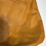Nine West Large Faux Pebbled Leather Satchel Shoulder Handbag Mustard Yellow Photo 8