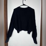 Free People Charcoal Crew Neck Sweater Photo 3