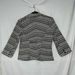 CAbi Cotton Mini Blazer Women’s Size 4 Button Cropped Light Jacket Photo 3