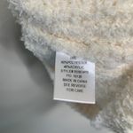 Chenille Romper Short Sleeve Button Front Boutique Cream Sz Small Photo 5