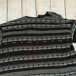 Marla Wynne Cardigan Womens Size 1X Black Beachy Nautical Stripe Open Front Photo 11