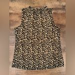 J.Crew NWT Leopard Print Tie-Neck Ruffle Tank Top Photo 12