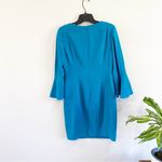 Elie Tahari | Natanya 3/4 Sleeve Sheath Blue Dress Size US 4 Photo 2