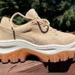 Bronx Jaxstar W/Gum Sole Women Neutral Suede Chunky Streetwear Sneakers|Sz:36EU Tan Size 5 Photo 8