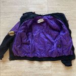 Vintage Mesa Ridge Jacket Abstract Artist Leather Suede Black Purple Full‎ Zip S Size 4 Photo 11