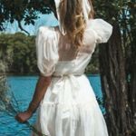 We Wore What Danielle Bernstein Puff Sleeve sheer dress Photo 3